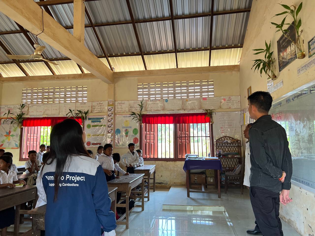 Renovated school building at Boeung Chum Primary School