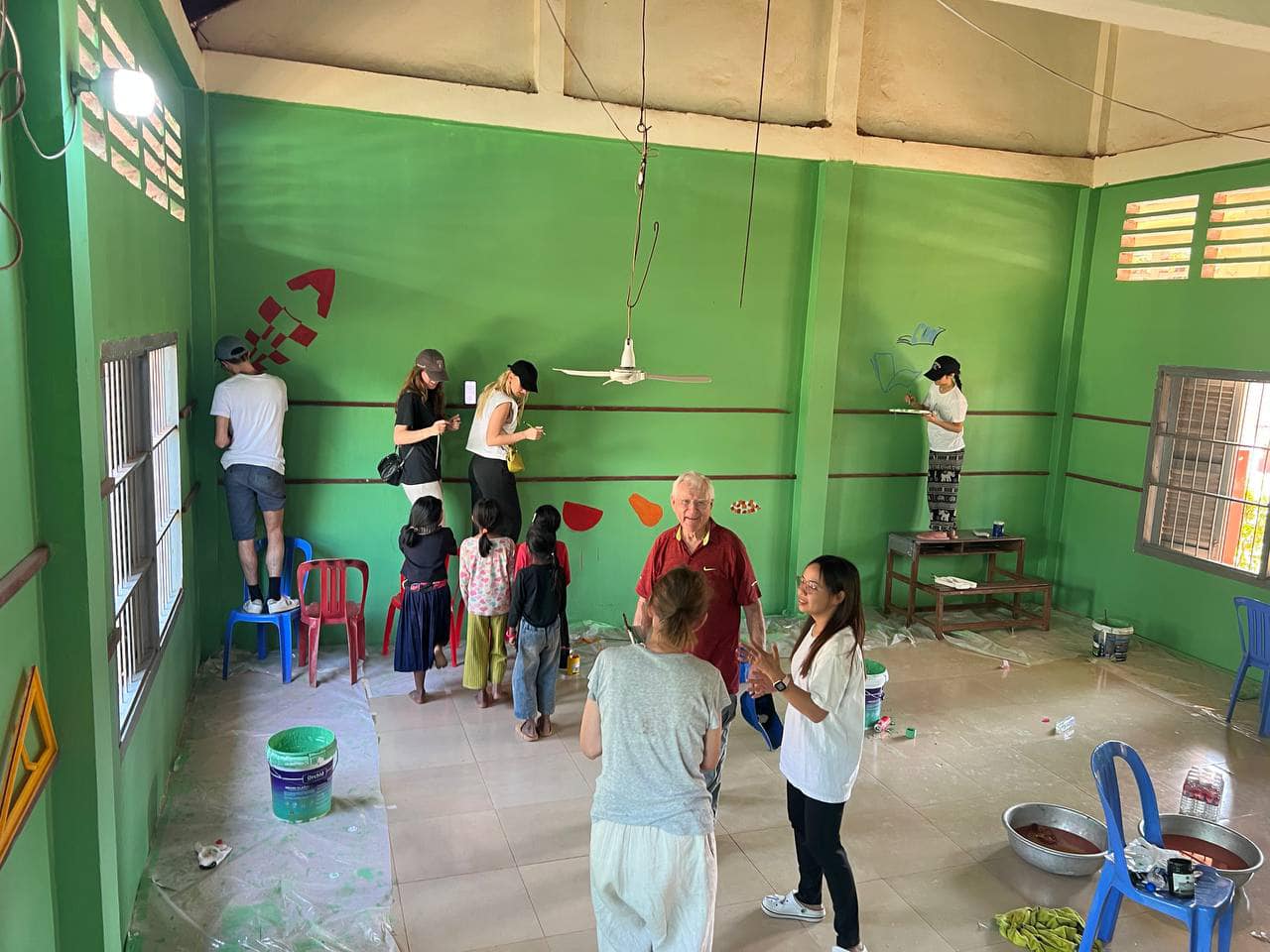 Renovated school library at Romdeng and Ponro Primary School (5)