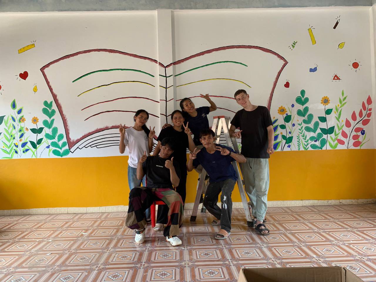 Renovated school library at Romdeng and Ponro Primary School (11)
