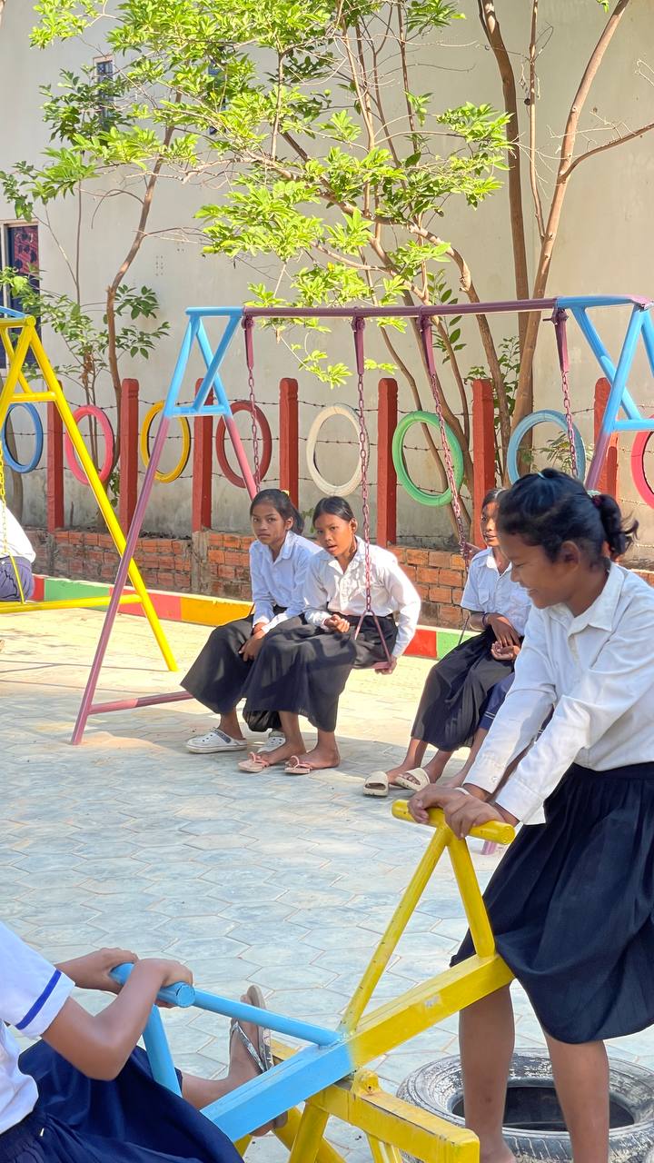 Playground renovation work in progress